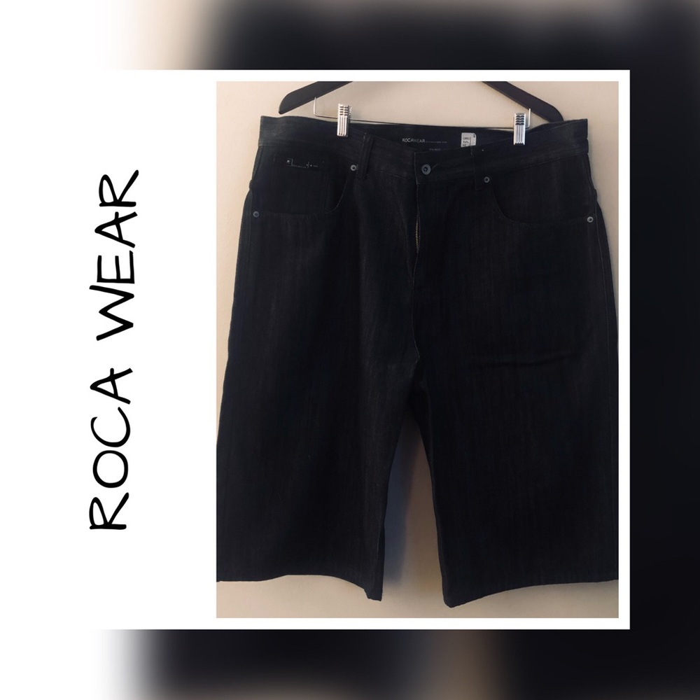 ROCAWEAR | Black Denim Short Jeans | Sz. 40
